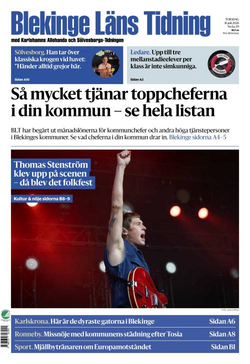 Blekinge Läns Tidning 16.7.2026
