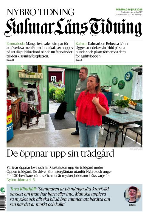 Kalmar Läns Tidning 16.7.2026