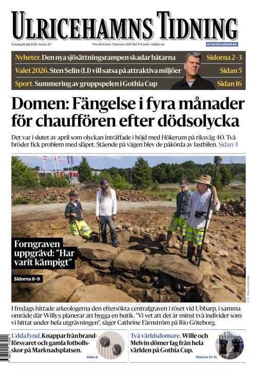 Ulricehamns Tidning 16.7.2026