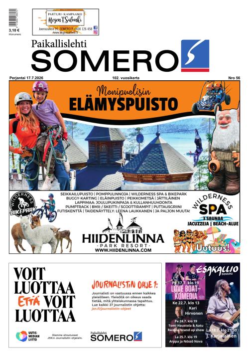 Paikallislehti Somero 17.7.2026