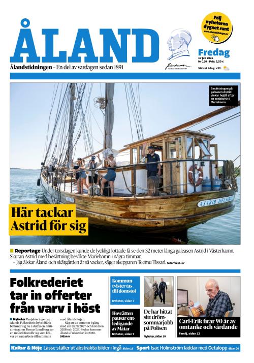 Ålandstidningen 17.7.2026