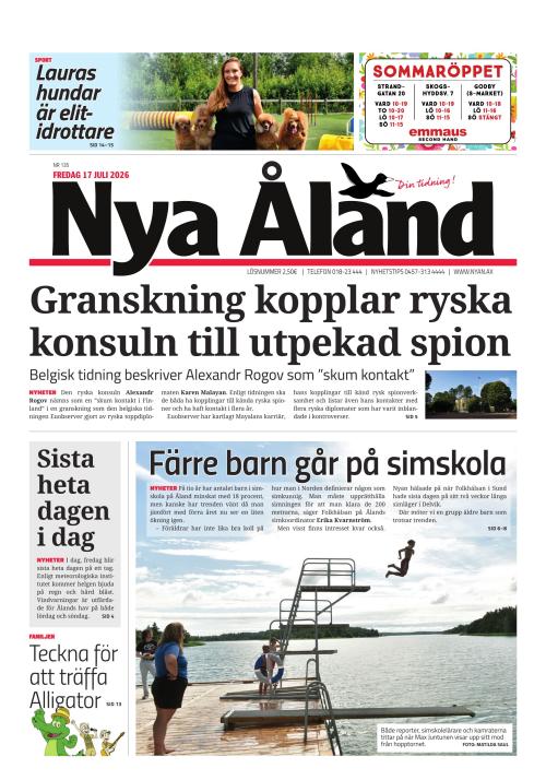 Nya Åland 17.7.2026