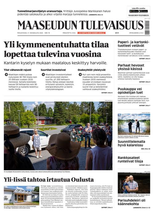 Maaseudun Tulevaisuus 17.7.2026