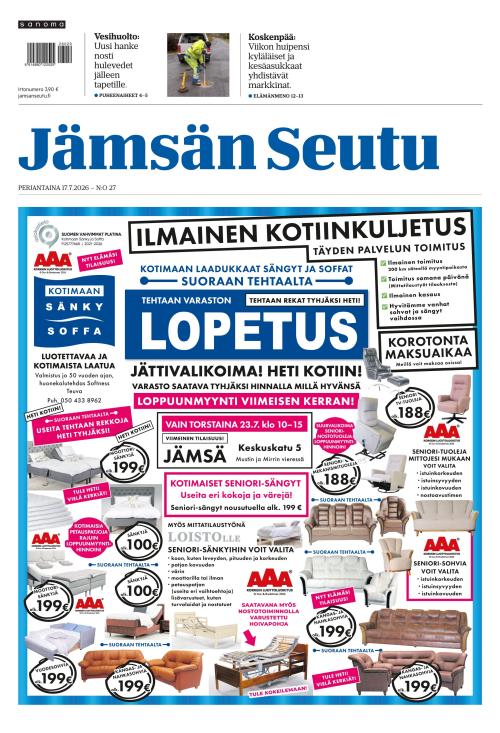 Jämsän Seutu ja Vekkari 17.7.2026
