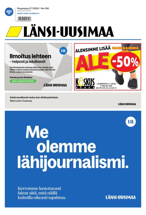 Länsi-Uusimaa 17.7.2026