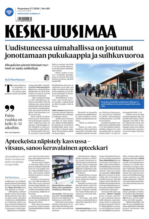 Keski-Uusimaa 17.7.2026