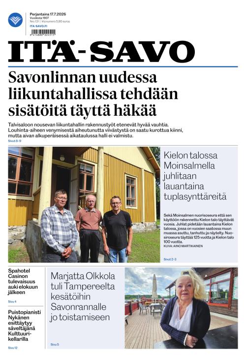 Itä-Savo 17.7.2026