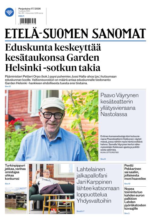 Etelä-Suomen Sanomat 17.7.2026