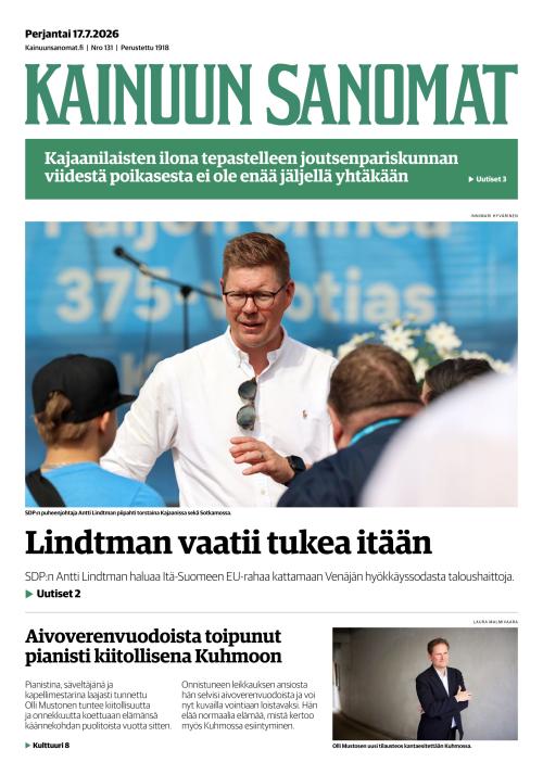 Kainuun Sanomat 17.7.2026