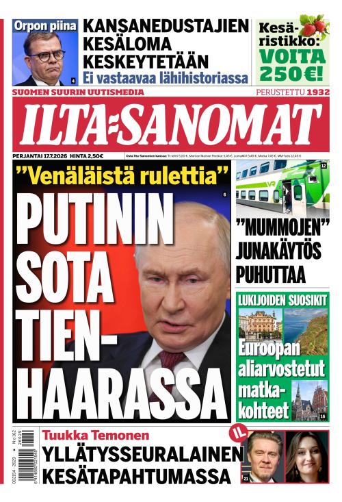 Ilta-Sanomat 17.7.2026