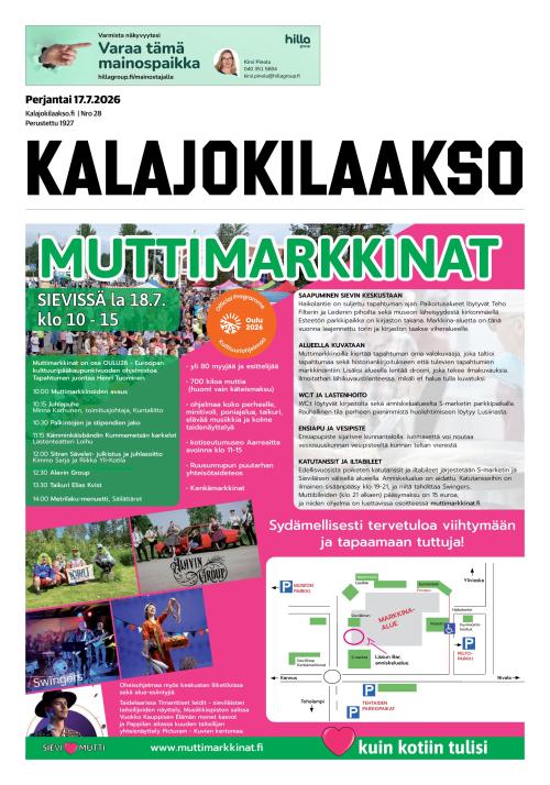 Kalajokilaakso ja Kalajaska 17.7.2026