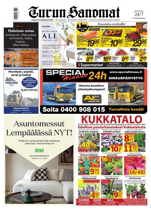 Turun Sanomat 17.7.2026