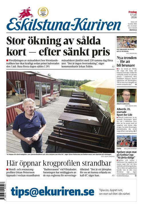 Eskilstuna-Kuriren 17.7.2026