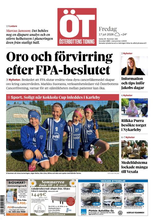 Österbottens Tidning 17.7.2026