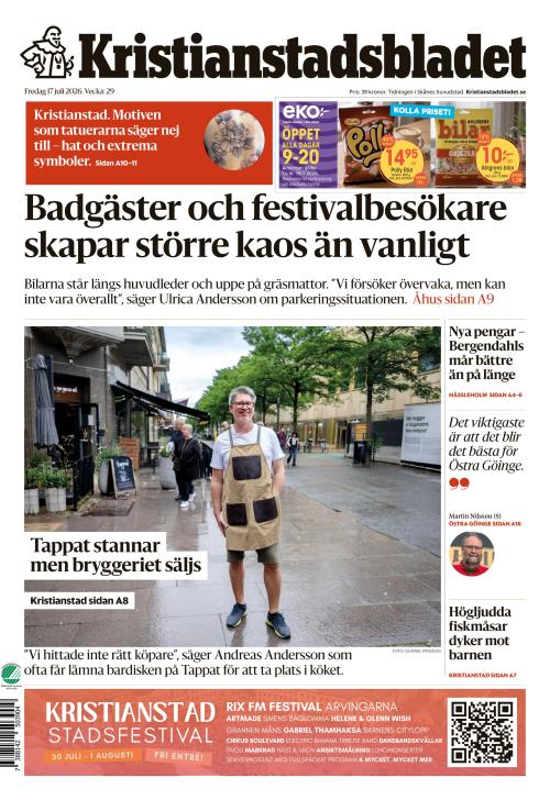 Kristianstadsbladet 17.7.2026