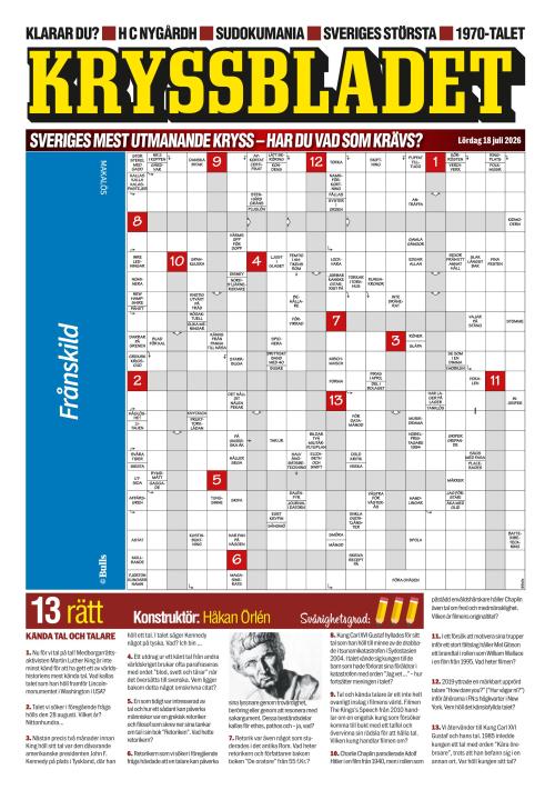 Aftonbladet Lördag 18.7.2026