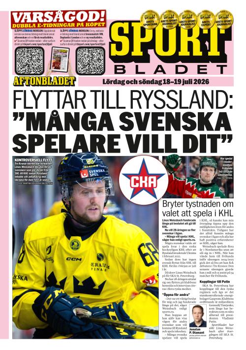 Aftonbladet Sportbladet 18.7.2026