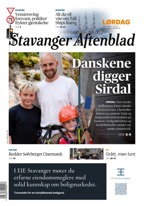Stavanger Aftenblad 18.7.2026