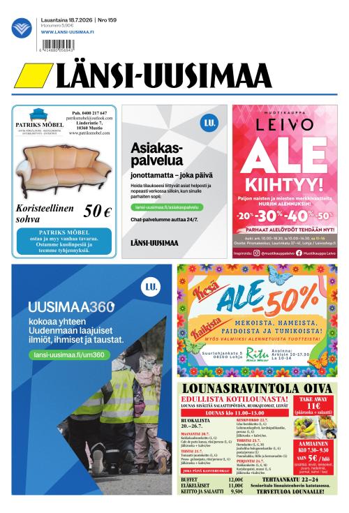 Länsi-Uusimaa 18.7.2026