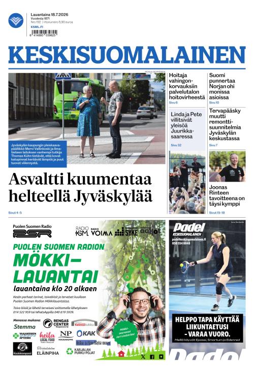 Keskisuomalainen 18.7.2026