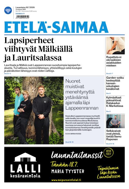 Etelä-Saimaa 18.7.2026