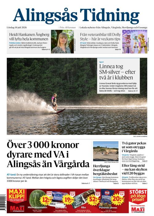 Alingsås Tidning 18.7.2026