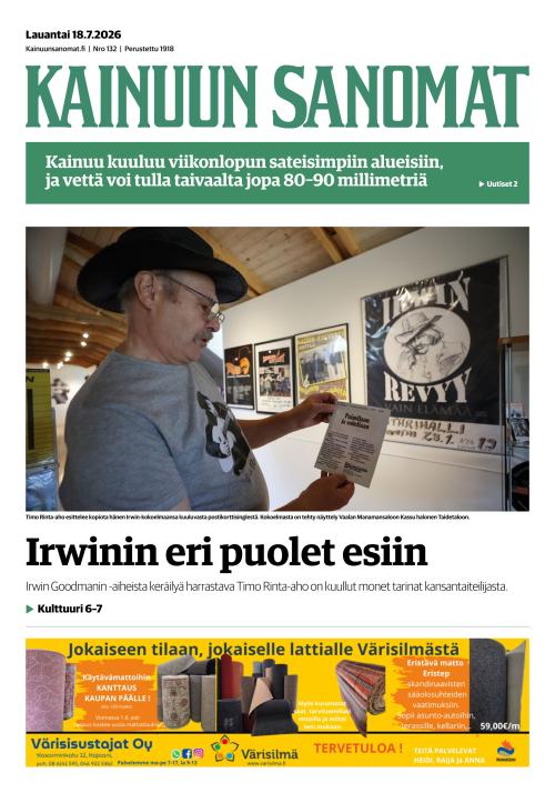Kainuun Sanomat 18.7.2026