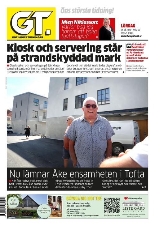 Gotlands Tidningar 18.7.2026