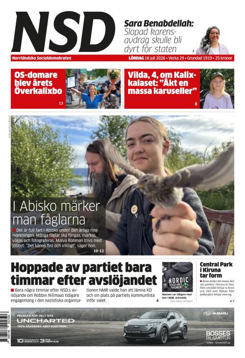 Norrländska Socialdemokraten 18.7.2026