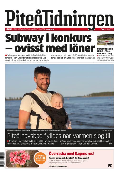 Piteå-Tidningen 18.7.2026