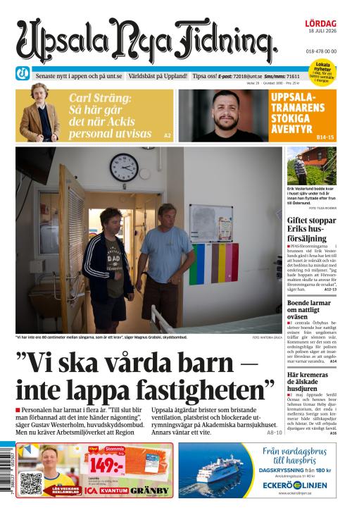 Upsala Nya Tidning 18.7.2026