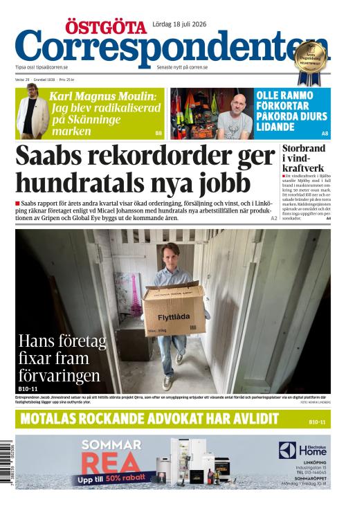 Östgöta Correspondenten 18.7.2026