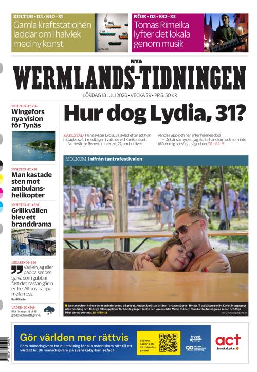 Nya Wermlands-Tidningen 18.7.2026