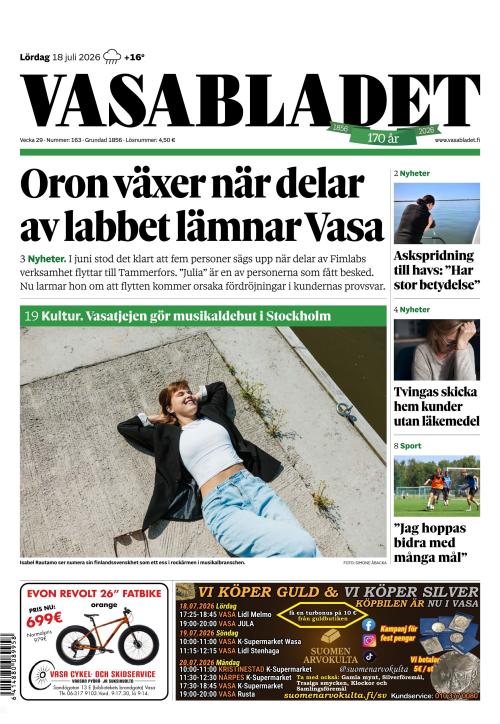 Vasabladet 18.7.2026