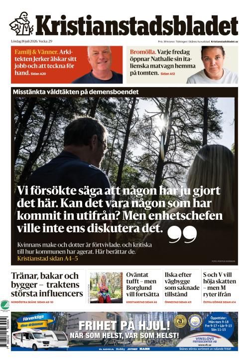 Kristianstadsbladet 18.7.2026