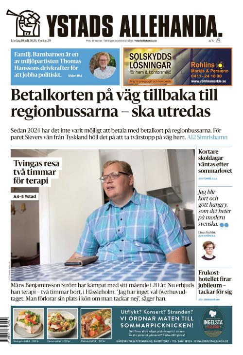 Ystads Allehanda 18.7.2026