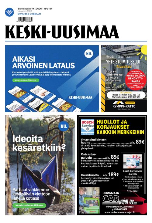 Keski-Uusimaa 19.7.2026