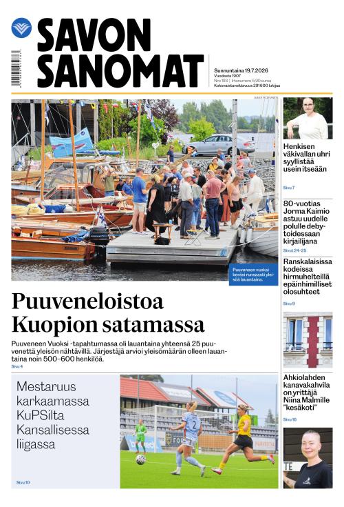 Savon Sanomat 19.7.2026