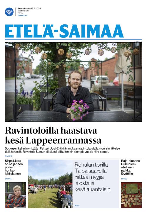 Etelä-Saimaa 19.7.2026