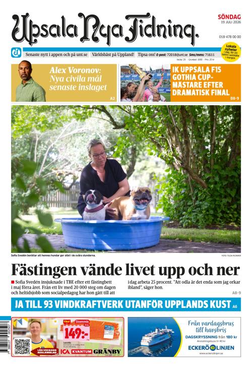 Upsala Nya Tidning 19.7.2026