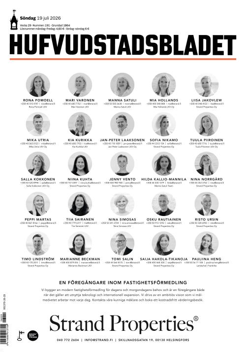 Hufvudstadsbladet 19.7.2026