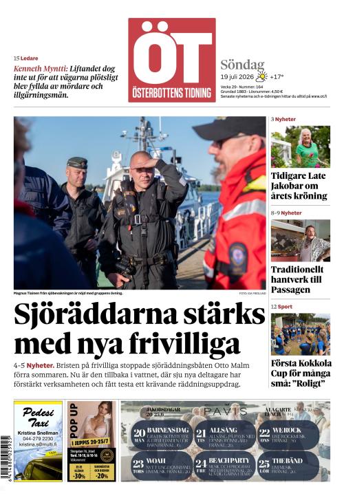 Österbottens Tidning 19.7.2026