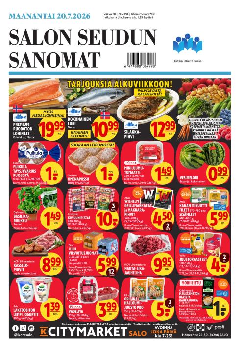 Salon Seudun Sanomat 20.7.2026