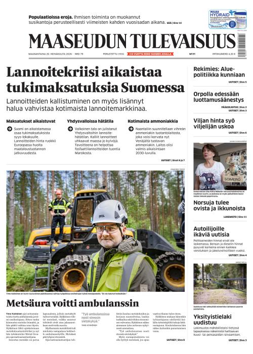 Maaseudun Tulevaisuus 20.7.2026