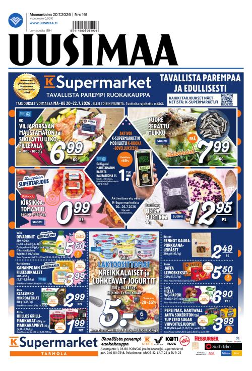 Uusimaa 20.7.2026