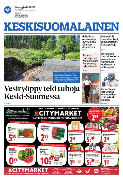Keskisuomalainen 20.7.2026