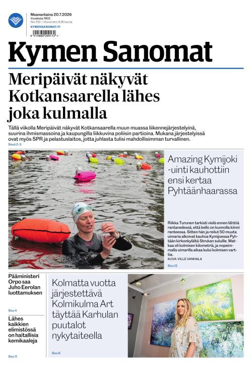 Kymen Sanomat 20.7.2026