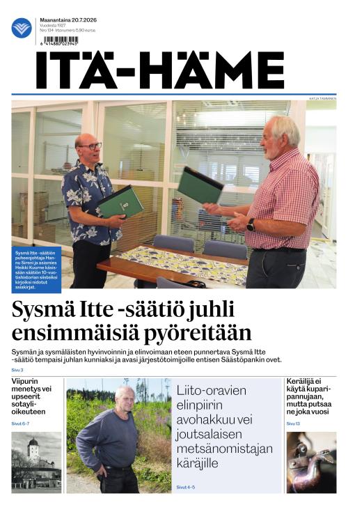 Itä-Häme 20.7.2026