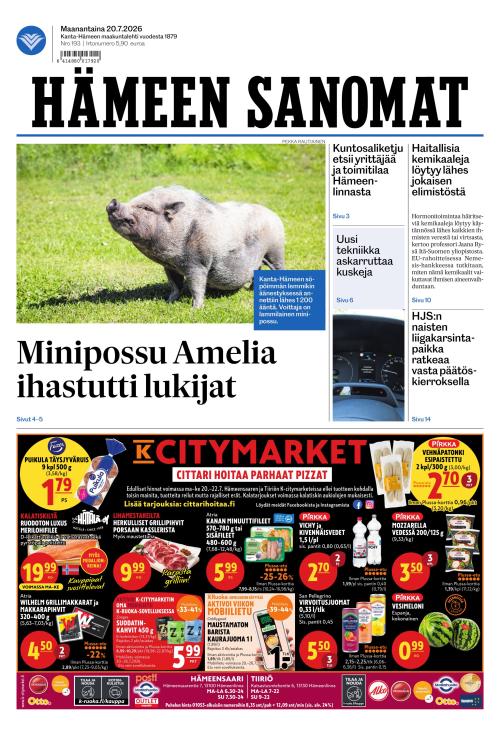 Hämeen Sanomat 20.7.2026
