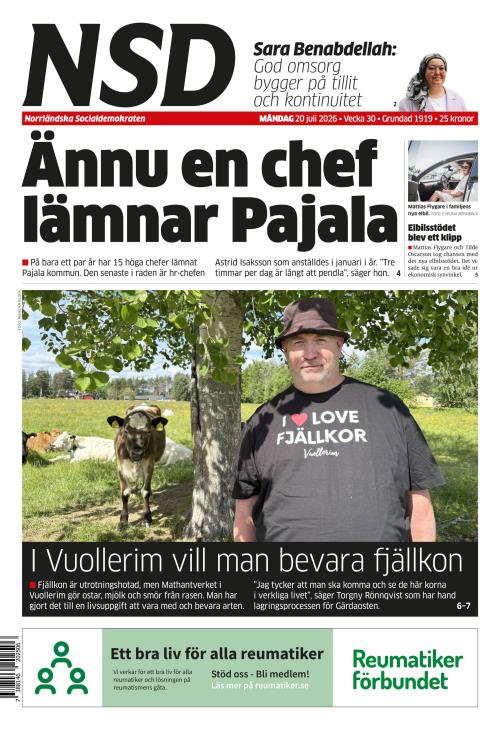 Norrländska Socialdemokraten 20.7.2026